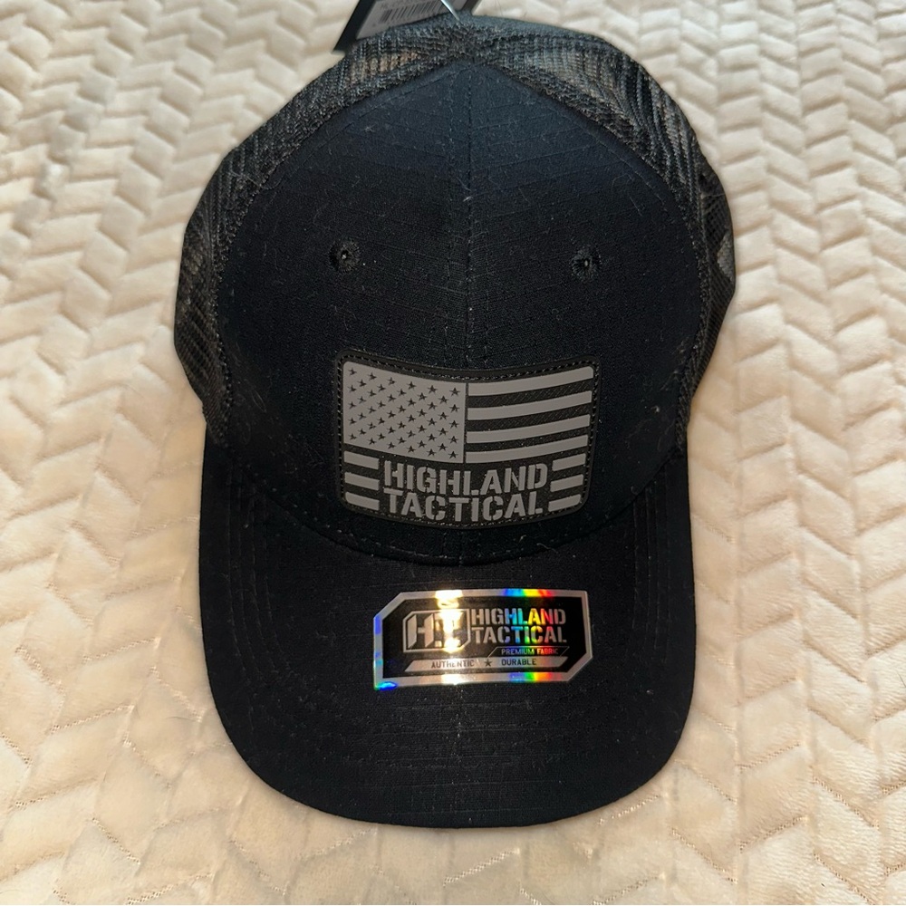 Highland Tactical Black Trucker Hat NWT